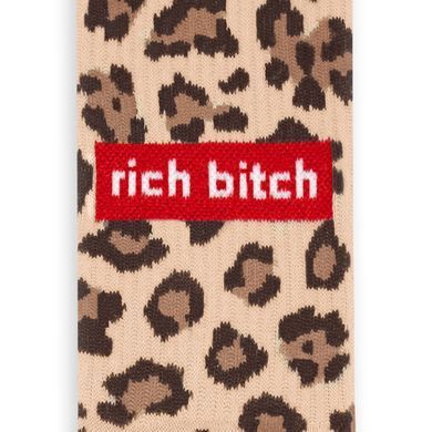 Шкарпетки Leopard - rich bitch, 35-39