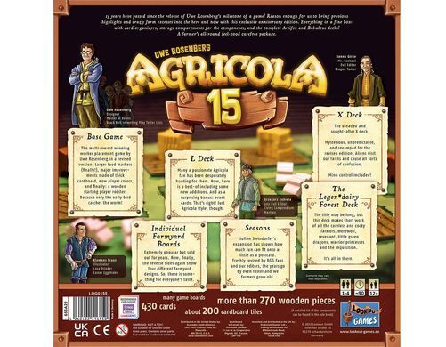 Настільна гра Agricola 15th Anniversary Box(Агрікола 15 Ювілейне видання англ) 8044 фото