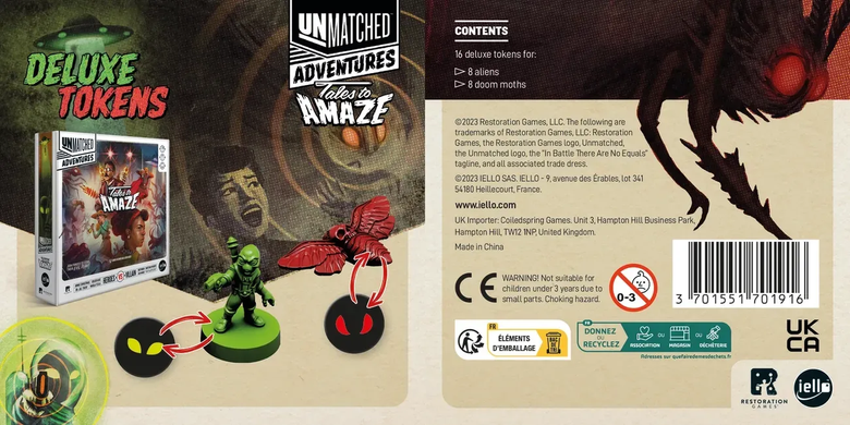 Unmatched: Пригоди &mdash; Дивовижні оповідки токени (Unmatched Adventures: Tales to Amaze - Deluxe Tokens)