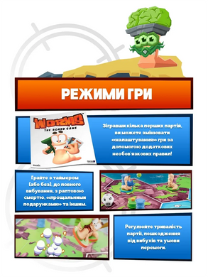 Настільна гра Черв'ячки Колекційне видання (Worms)  fungeek03 фото