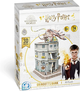 Банк Ґрінґотс Пазл 3D Гаррі Поттер (Gringotts Bank Set 3D puzzle Harry Potter) 4dpuz005 фото