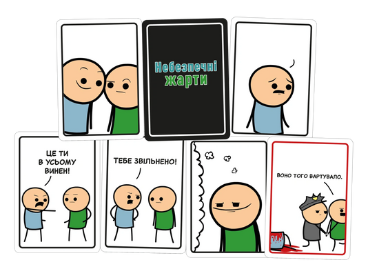 Настільна гра Небезпечні жарти (Joking Hazard, 18+) 220722 фото