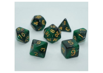 Набір кубиків Galaxy 7 Dice Set - Dark green (7 шт.)