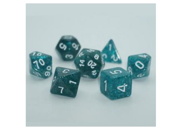 Набір кубиків Glitter 7 Dice Set - Aqua (7 шт.)