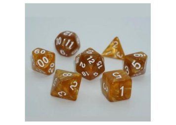 Набір кубиків Pearl 7 Dice Set - Gold (7 шт.), Жовтий